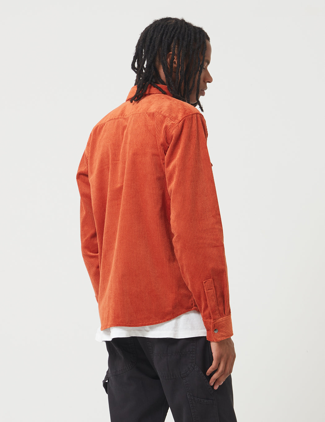 Ivel Cord Shirt - Rust Red