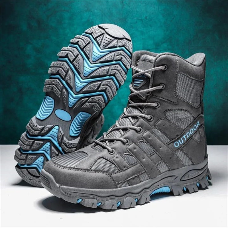 Men's Lightweight Breathable Durable Anti-slip Hiking Boots Combat Army Boots Work Boots
