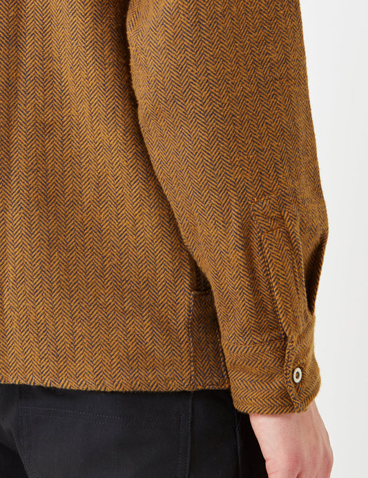 Lewisburg Herringbone Shirt - Brown Duck