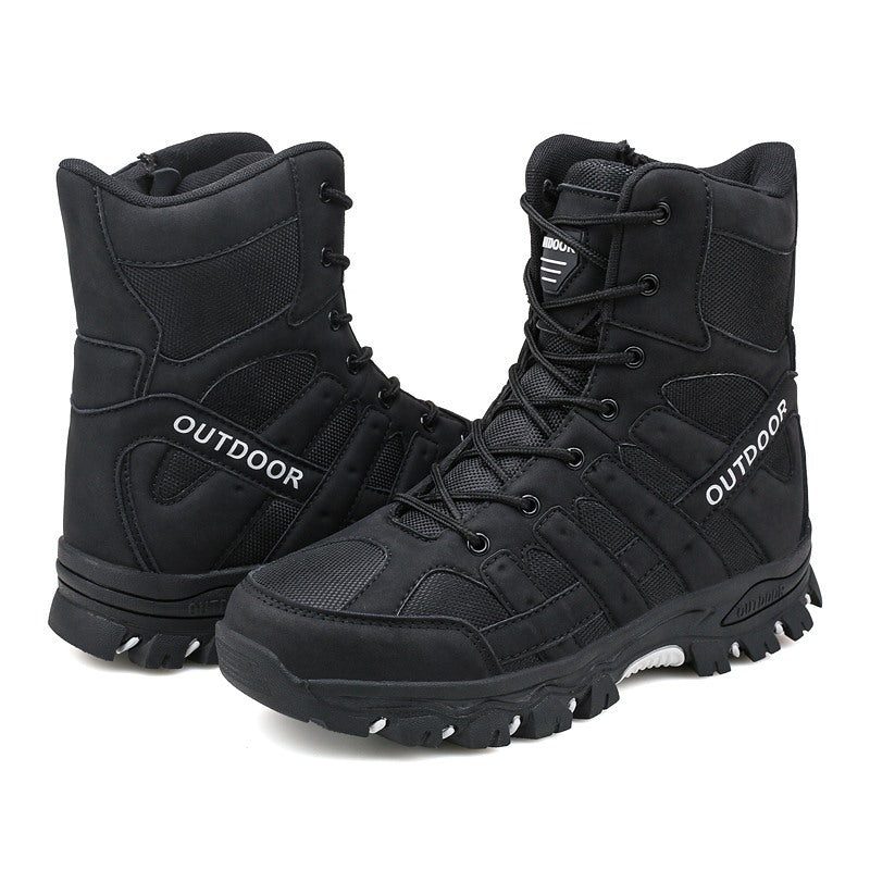 Men's Lightweight Breathable Durable Anti-slip Hiking Boots Combat Army Boots Work Boots
