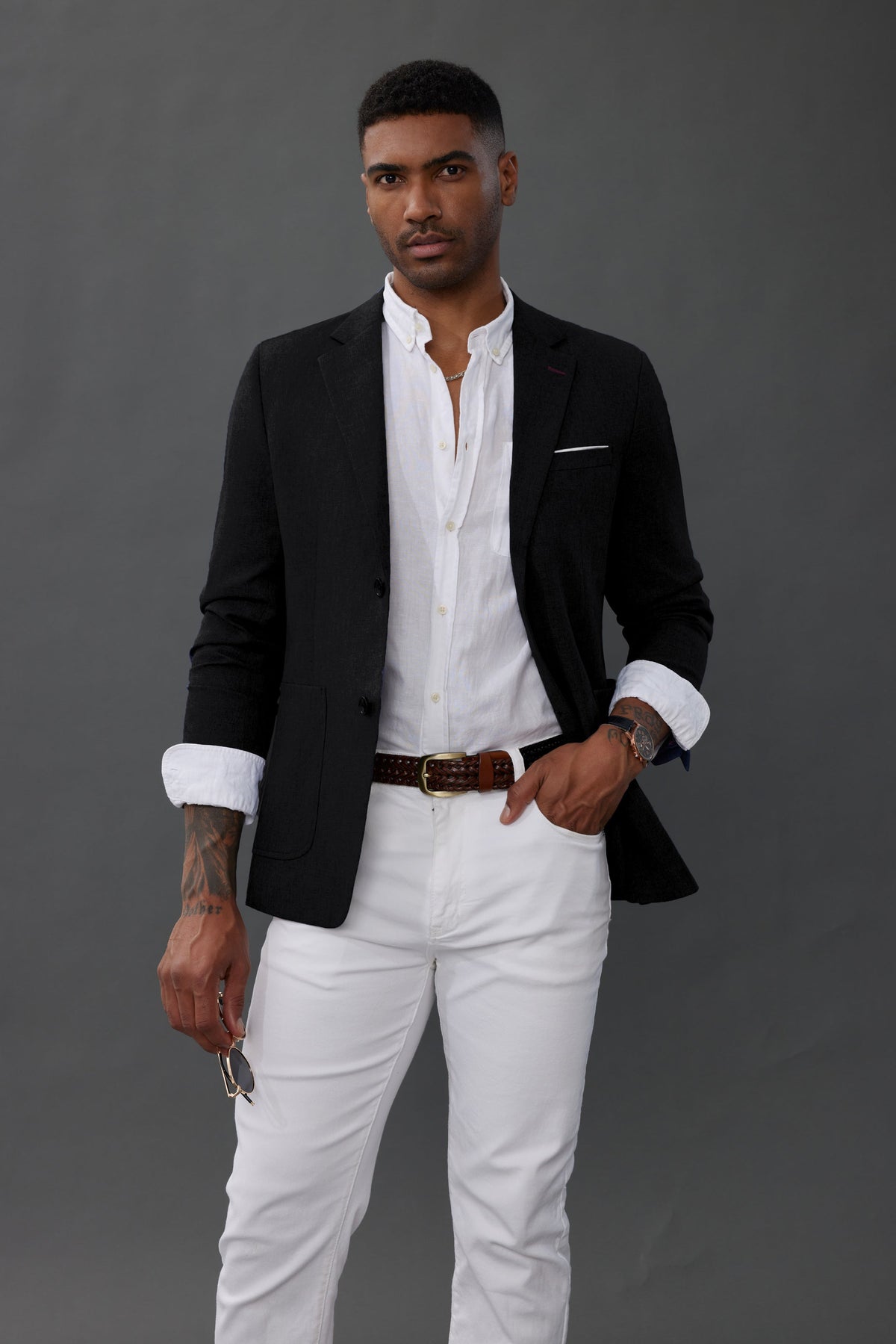 Men's Casual Sport Coat Blazer Two Buttons Lightweight Business Jackets