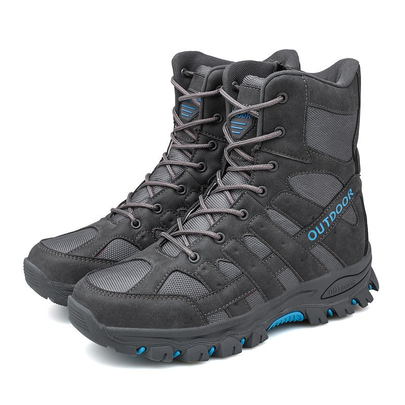 Men's Lightweight Breathable Durable Anti-slip Hiking Boots Combat Army Boots Work Boots