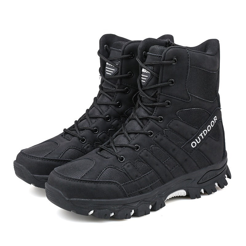Men's Lightweight Breathable Durable Anti-slip Hiking Boots Combat Army Boots Work Boots