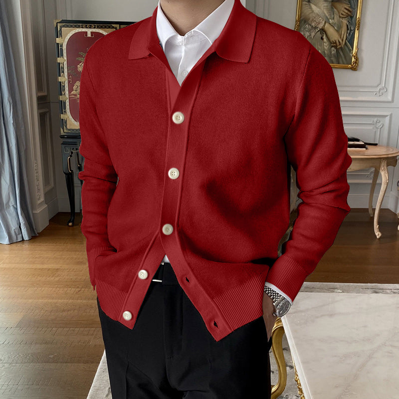 Hot Sale 50% OFFMen's Lapel Knitted Cardigan