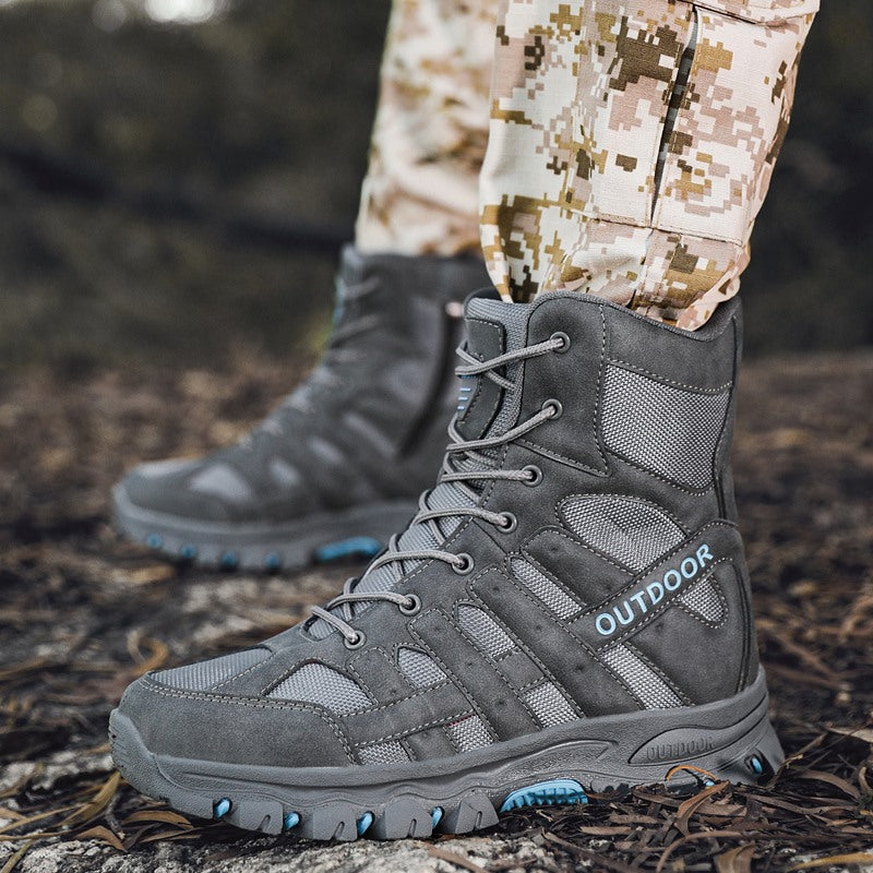 Men's Lightweight Breathable Durable Anti-slip Hiking Boots Combat Army Boots Work Boots