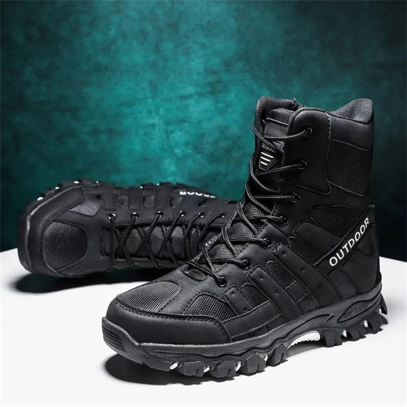 Men's Lightweight Breathable Durable Anti-slip Hiking Boots Combat Army Boots Work Boots