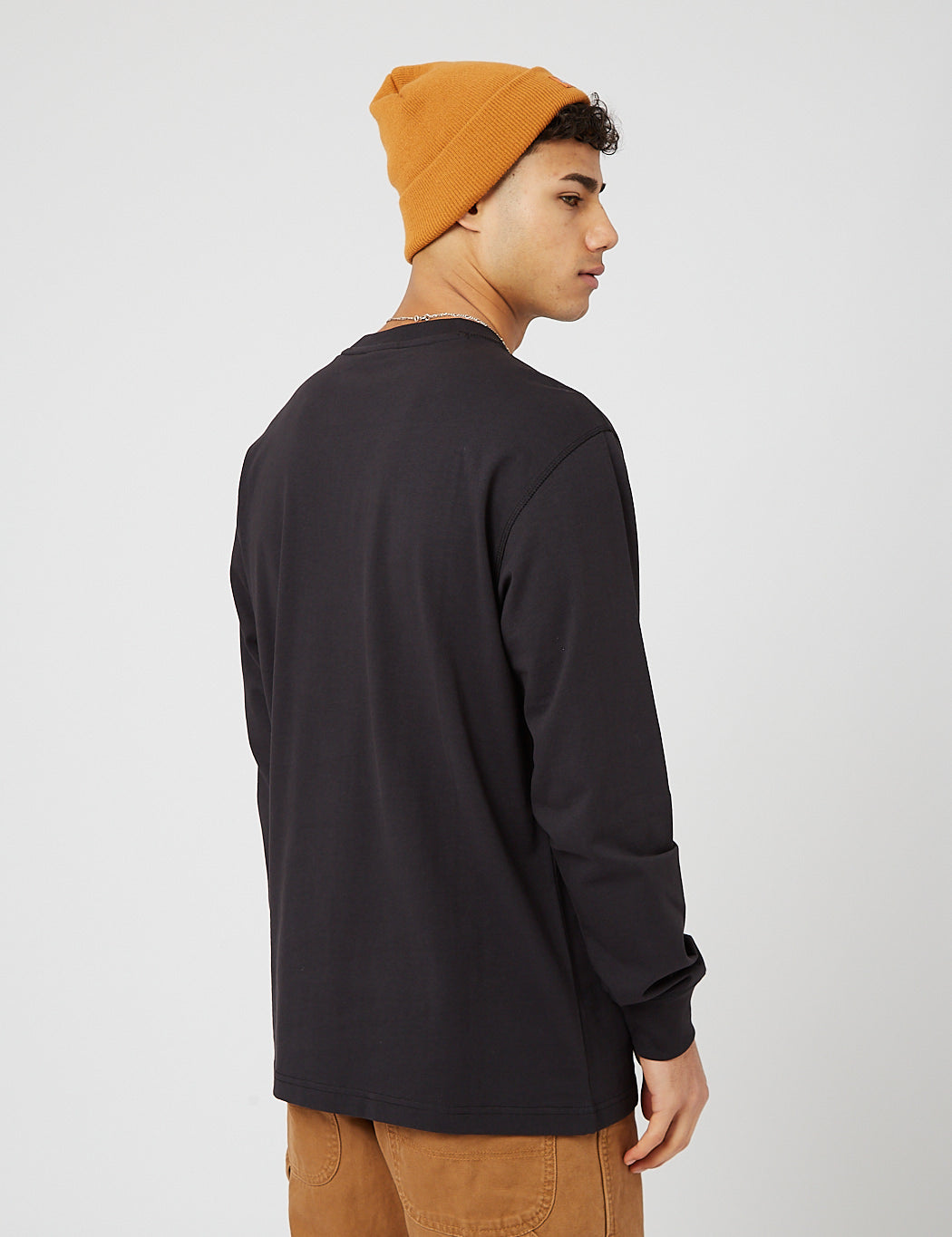 Loretto Long Sleeve T-Shirt (Heavyweight) - Black