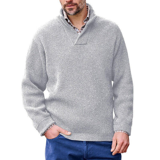Men's Cashmere Casual Solid Color Sweater