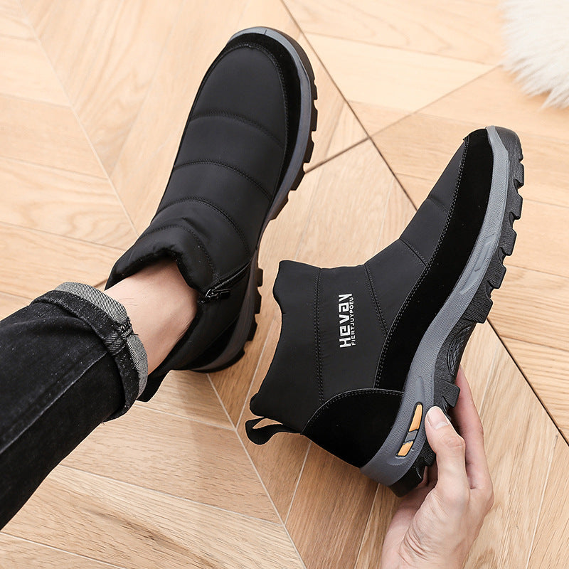 (Limited Time 49% Discount Event) Men's Orthopedic Arch Support Wide Toe Snow Boots Comfortable Waterproof Non-slip Warm Work Shoes