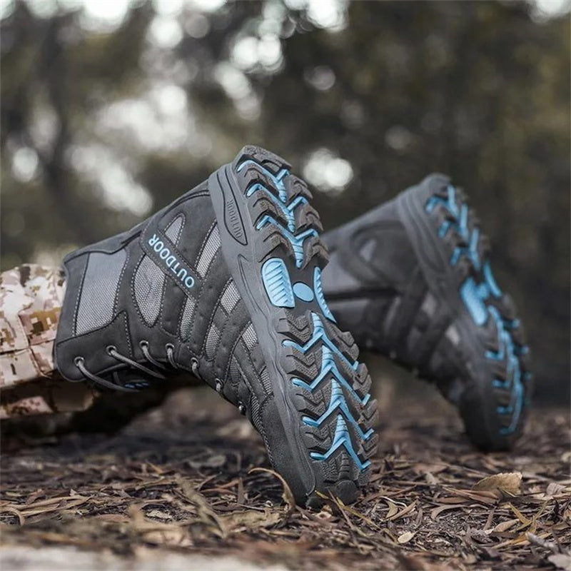 Men's Lightweight Breathable Durable Anti-slip Hiking Boots Combat Army Boots Work Boots