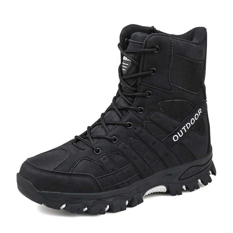 Men's Lightweight Breathable Durable Anti-slip Hiking Boots Combat Army Boots Work Boots
