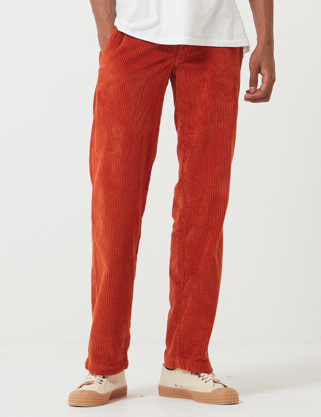 Cloverport Pant (Cord) - Rust Red
