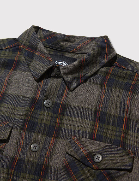 Wallace Checked Shirt - Dark Navy