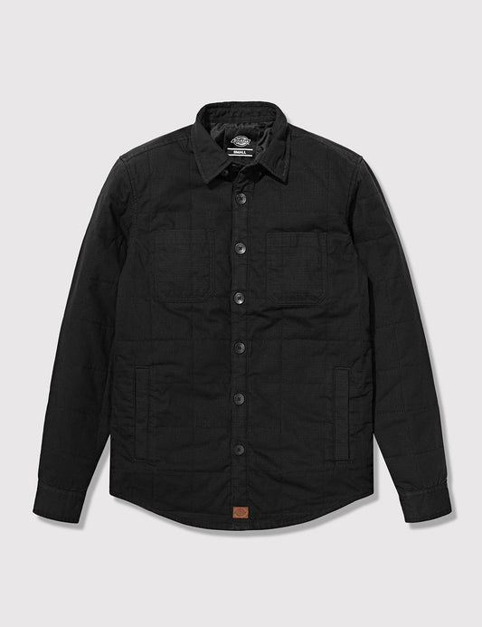 Judson Quilted Over Shirt - Black
