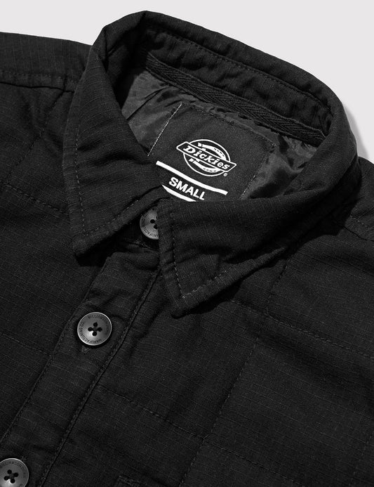 Judson Quilted Over Shirt - Black