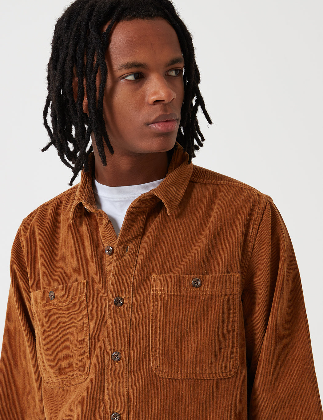 Arthurdale Shirt (Corduroy) - Brown Duck