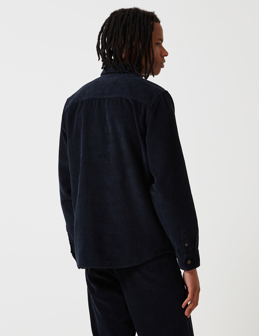Arthurdale Shirt (Corduroy) - Dark Navy Blue