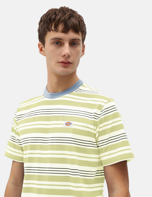 Wheaton T-Shirt (Striped) - Mellow Green