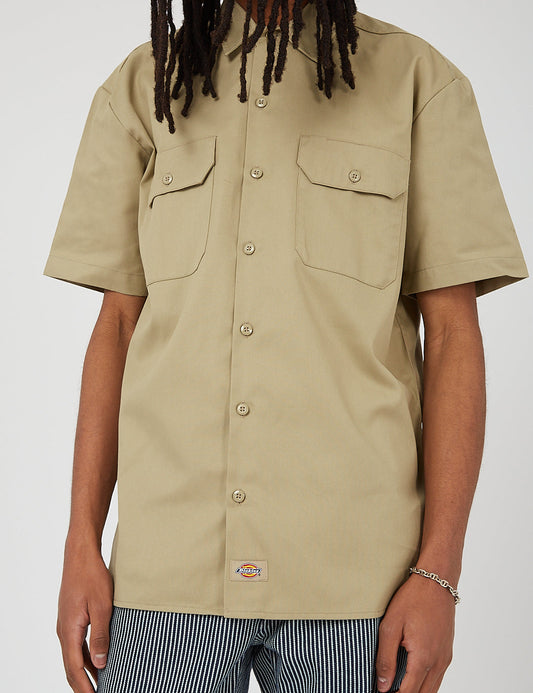 Short Sleeve Work Shirt - Khaki