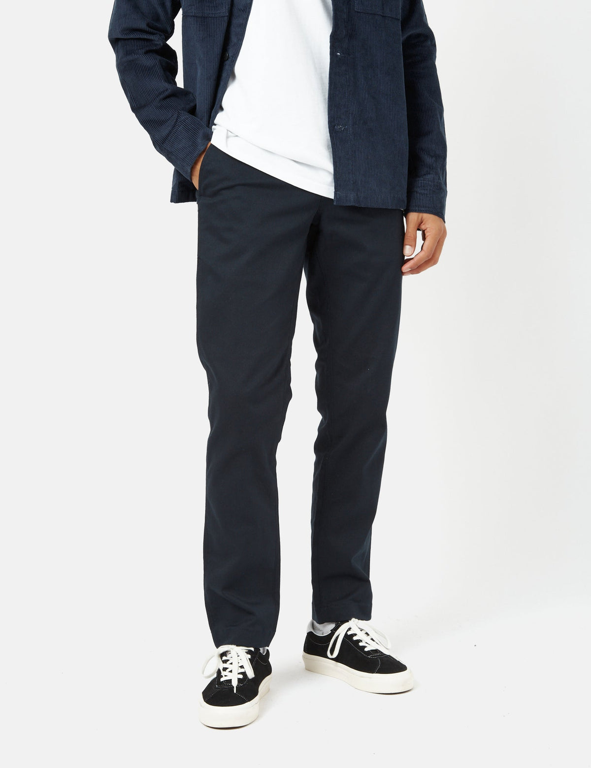 Sherburn Trousers (Slim Straight) - Dark Navy Blue
