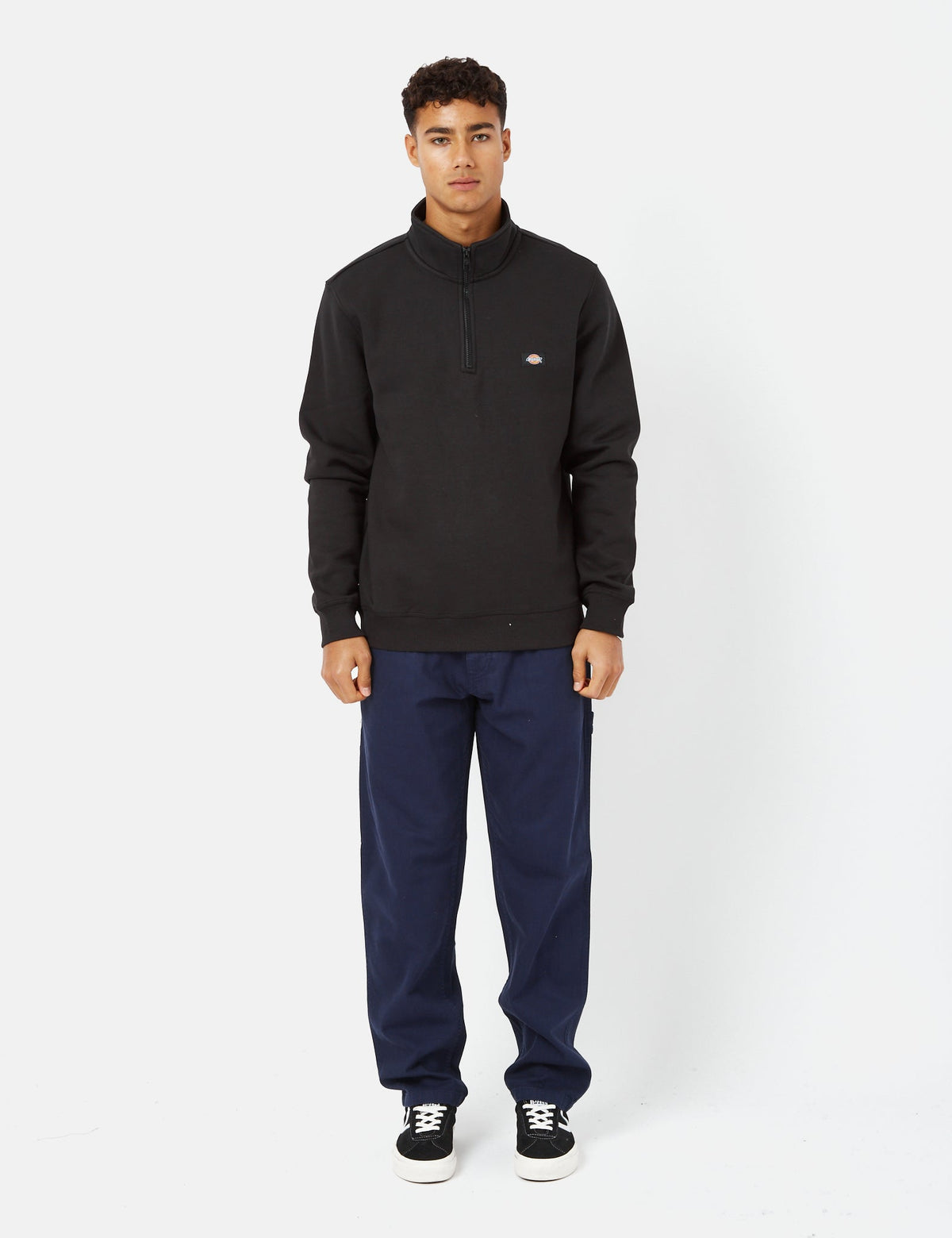 Oakport Quarter Zip Sweatshirt - Black