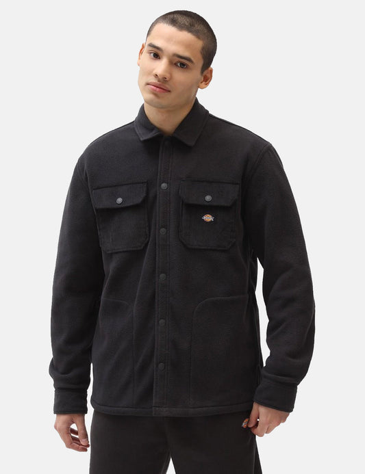 Mackenzie Fleece Overshirt - Black