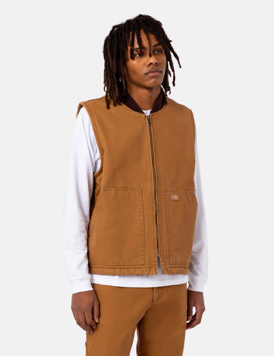 Duck Canvas Vest (Insulated) - Brown