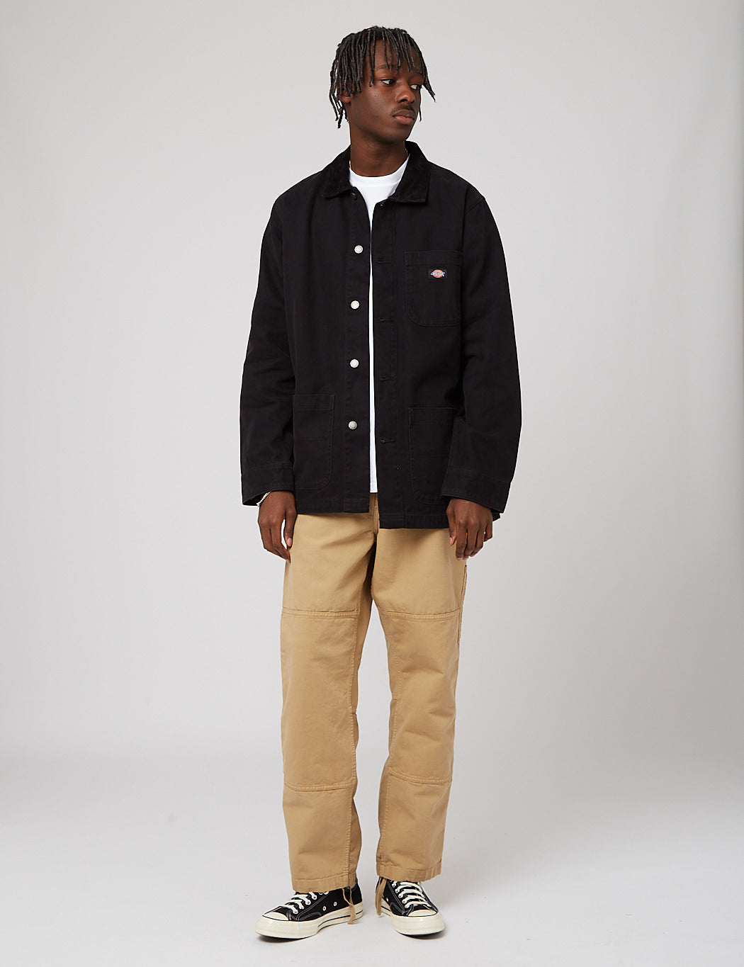 Duck Canvas Summer Chore Coat - Stone Washed Black
