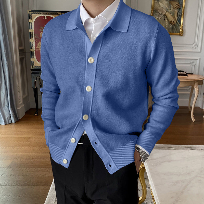 Hot Sale  50% OFFMen's Lapel Knitted Cardigan