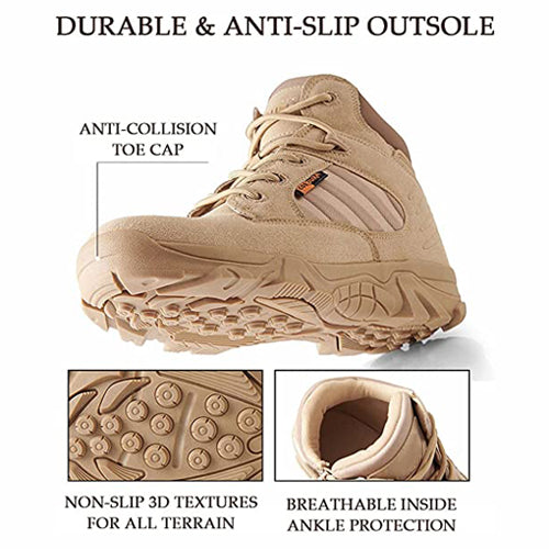 Men's Outdoor Waterproof Non-Slip Duty Work Boots (Durability Upgrade)